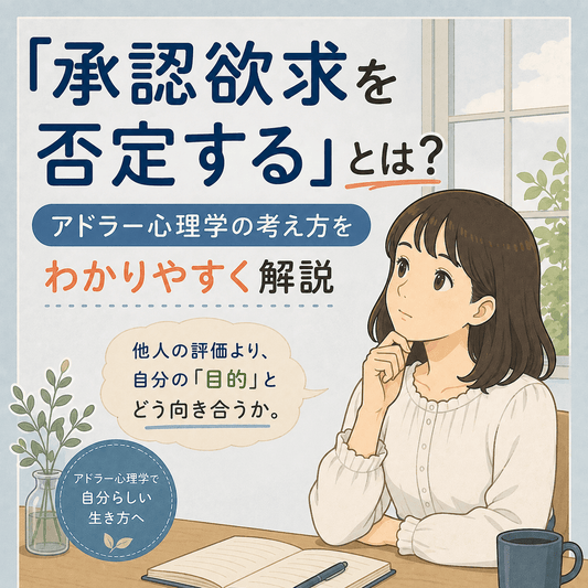 「承認欲求を否定する」とは？アドラー心理学の考え方をわかりやすく解説