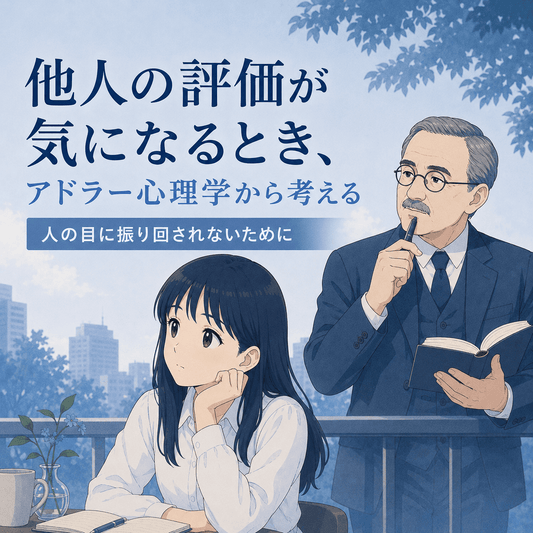 他人の評価が気になるとき、アドラー心理学から考える｜人の目に振り回されないために