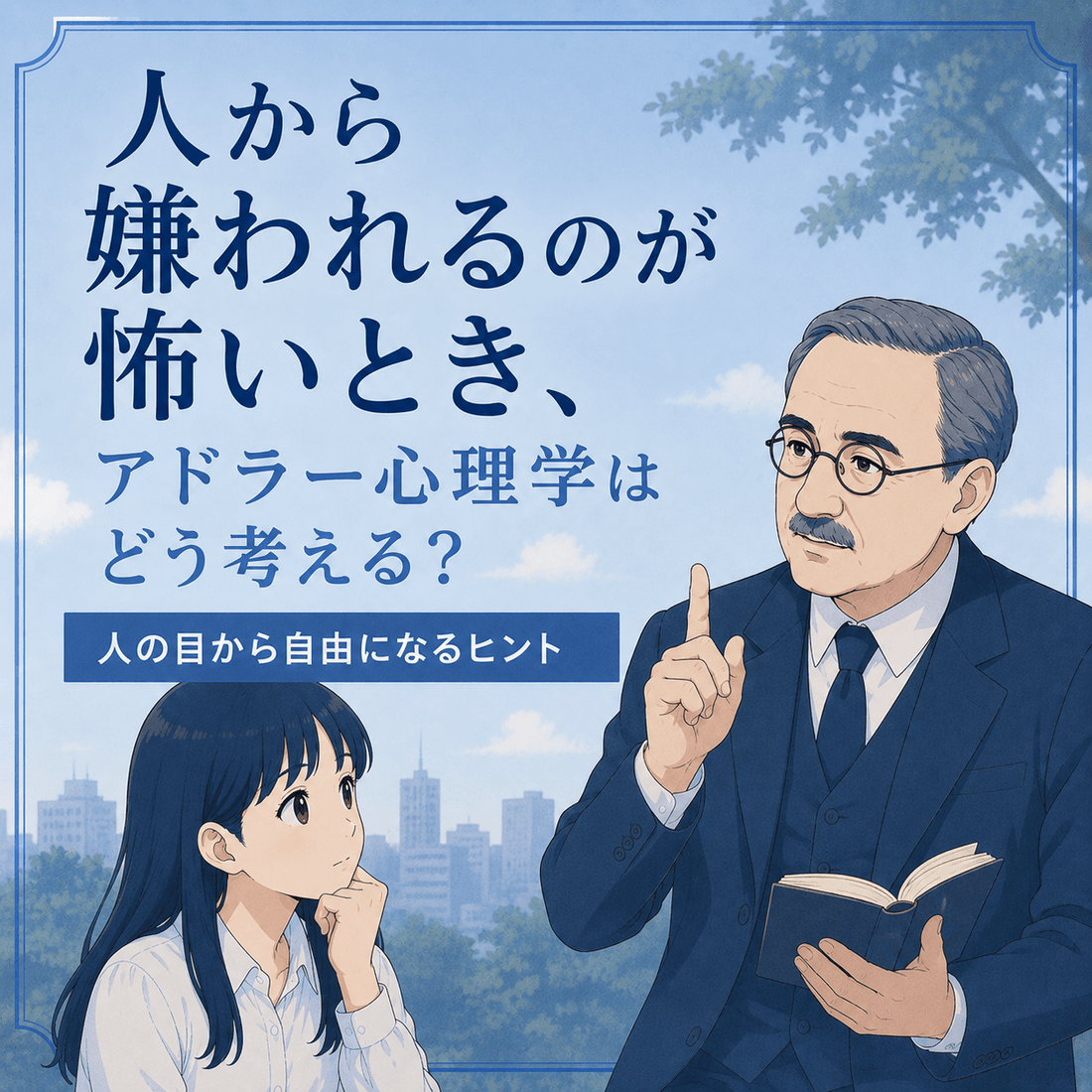 人から嫌われるのが怖いとき、アドラー心理学はどう考える？｜人の目から自由になるヒント