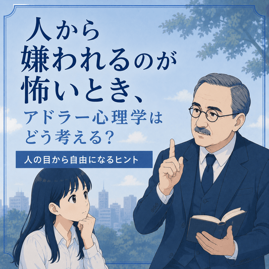 人から嫌われるのが怖いとき、アドラー心理学はどう考える？｜人の目から自由になるヒント