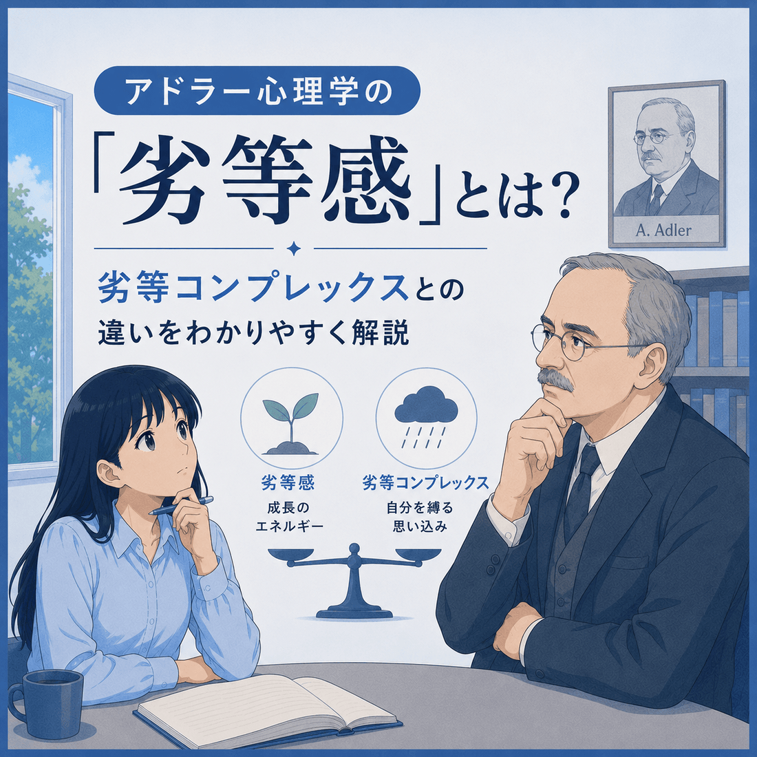 アドラー心理学の「劣等感」とは？劣等コンプレックスとの違いをわかりやすく解説