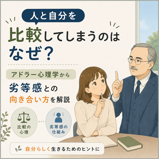 人と自分を比較してしまうのはなぜ？アドラー心理学から劣等感との向き合い方を解説