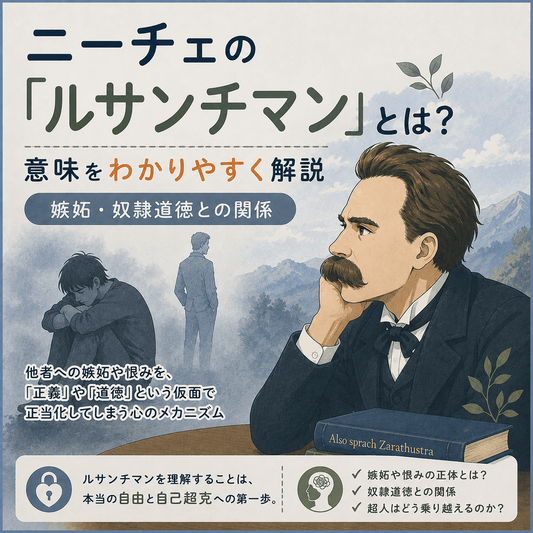 ニーチェの「ルサンチマン」とは？意味をわかりやすく解説｜嫉妬・奴隷道徳との関係