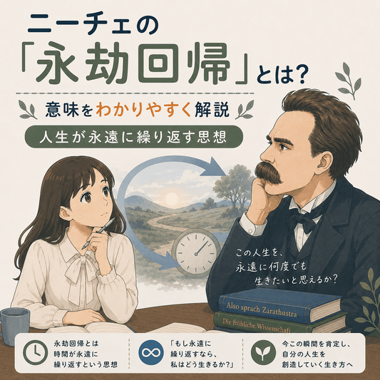 ニーチェの「永劫回帰」とは？意味をわかりやすく解説｜人生が永遠に繰り返す思想