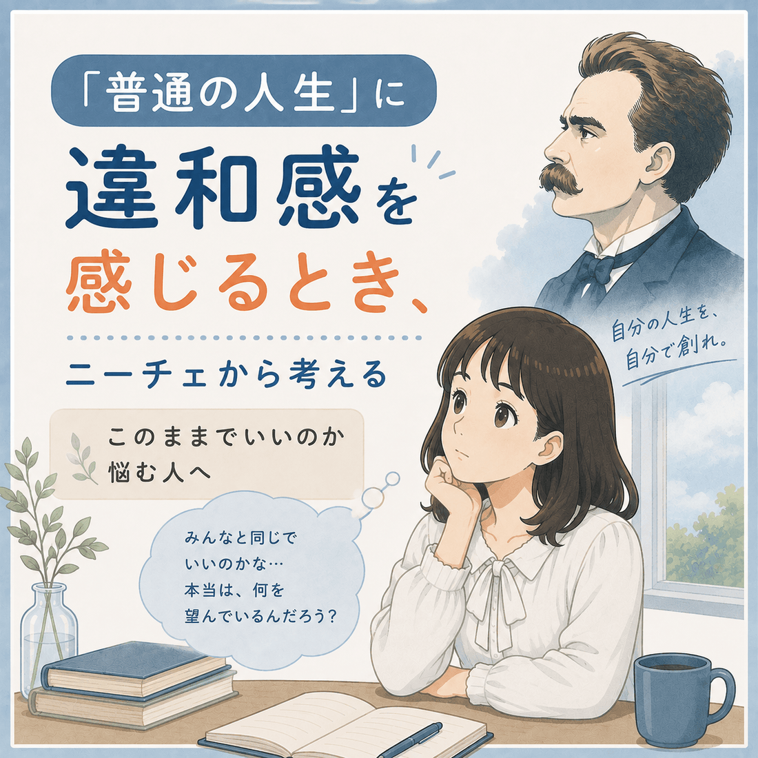 「普通の人生」に違和感を感じるとき、ニーチェから考える｜このままでいいのか悩む人へ