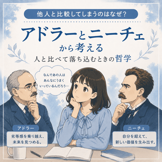 他人と比較してしまうのはなぜ？アドラーとニーチェから考える｜人と比べて落ち込むときの哲学
