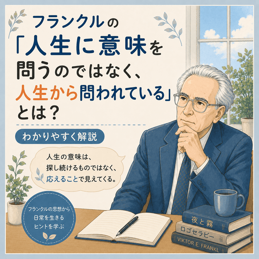 フランクルの「人生に意味を問うのではなく、人生から問われている」とは？わかりやすく解説