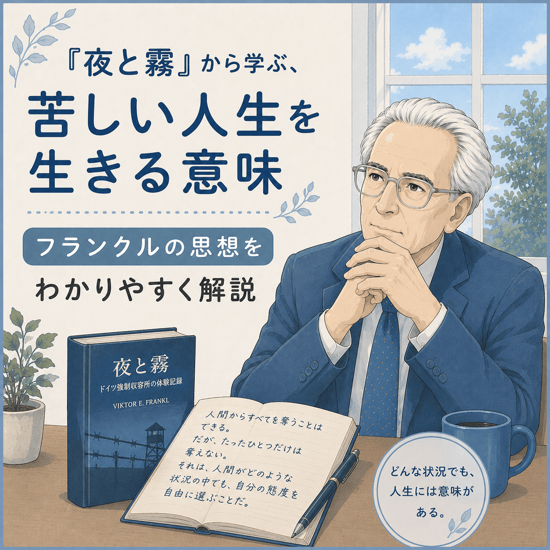『夜と霧』から学ぶ、苦しい人生を生きる意味｜フランクルの思想をわかりやすく解説