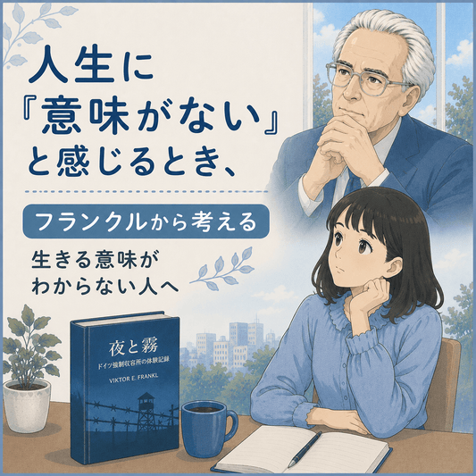 「人生に意味がない」と感じるとき、フランクルから考える｜生きる意味がわからない人へ