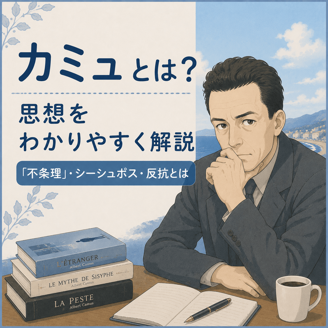 カミュとは？思想をわかりやすく解説｜「不条理」・シーシュポス・反抗とは