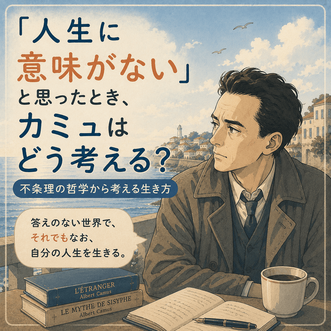 「人生に意味がない」と思ったとき、カミュはどう考える？｜不条理の哲学から考える生き方