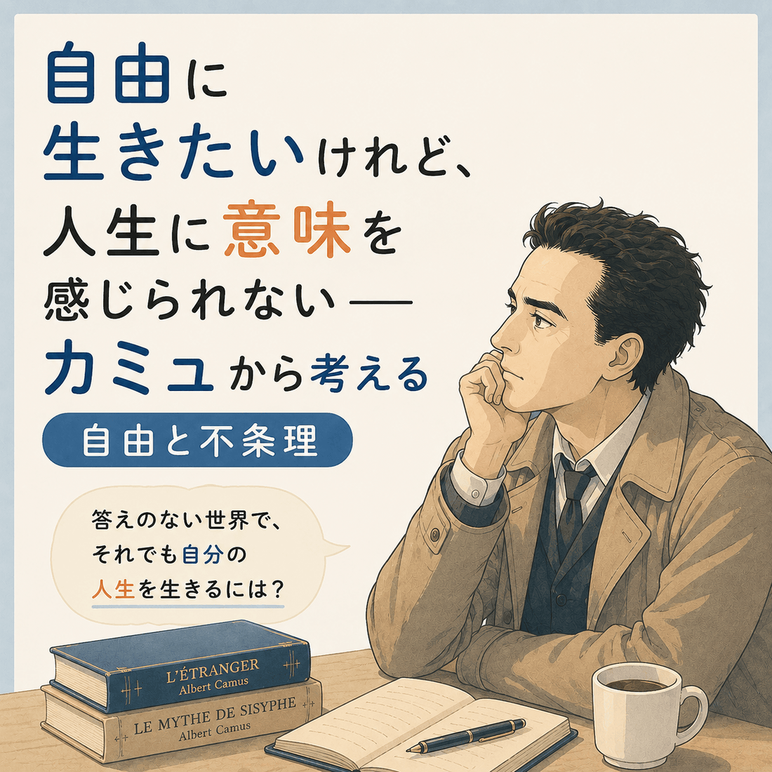 自由に生きたいけれど、人生に意味を感じられない―カミュから考える自由と不条理