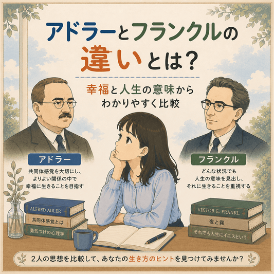 アドラーとフランクルの違いとは？幸福と人生の意味からわかりやすく比較