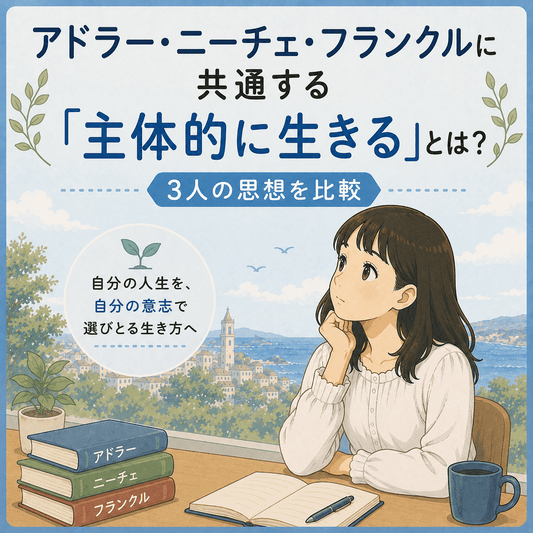 アドラー・ニーチェ・フランクルに共通する「主体的に生きる」とは？3人の思想を比較